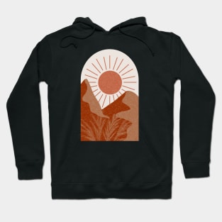 Red Desert Terrazzo Texture Hoodie